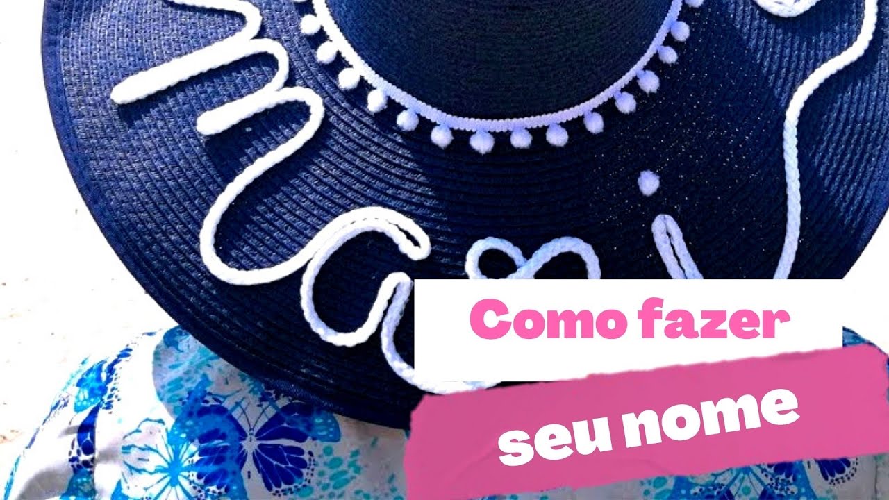 Como fazer um chapéu de praia personalizado - DIY