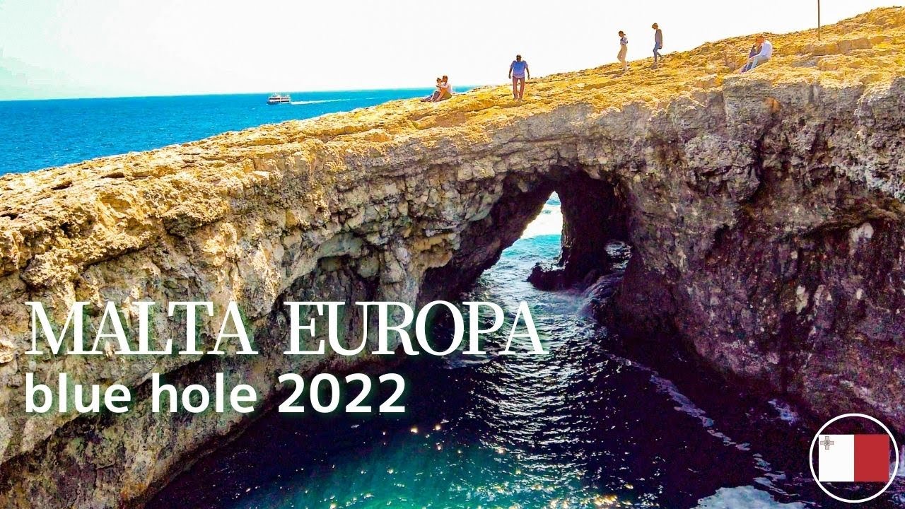 4K World Walking in Malta, Europe 2022 | Blue hole