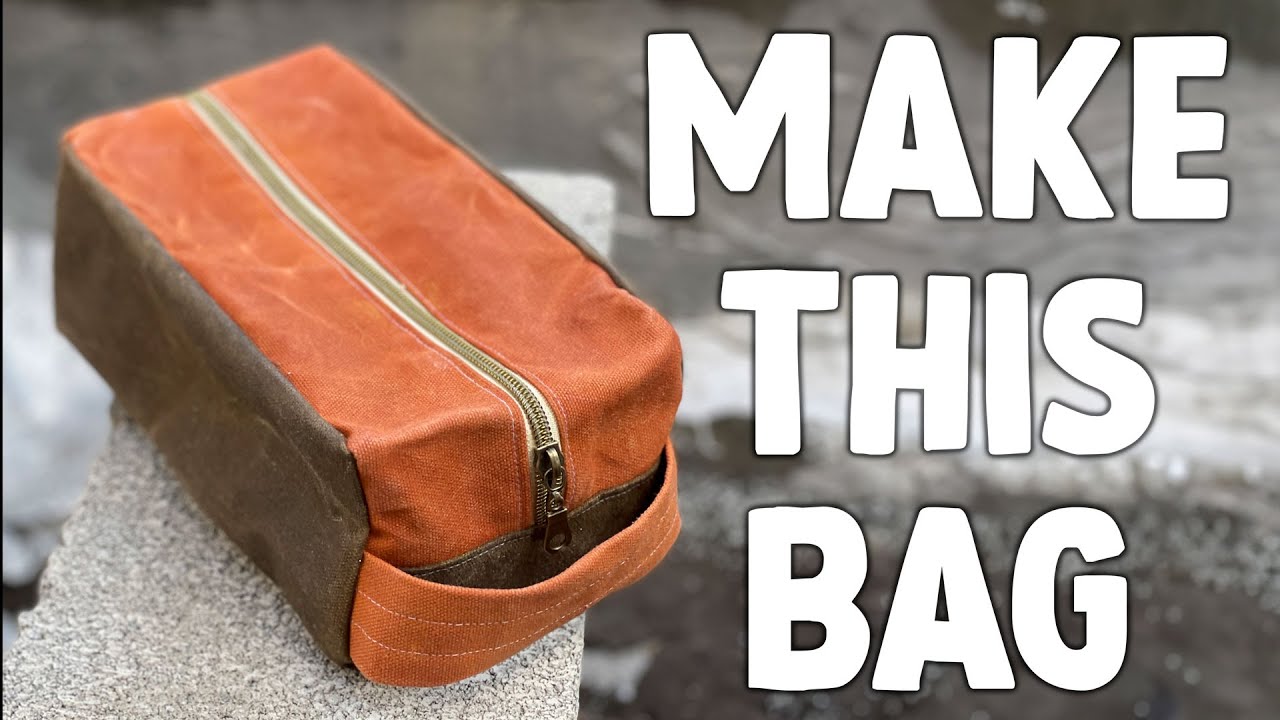 How To Sew a Dopp Kit Bag (Free Pattern)