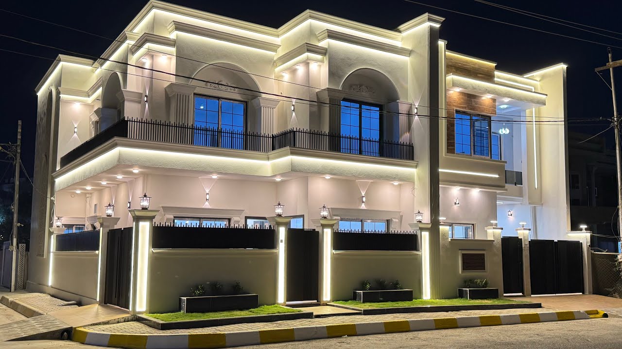 دار للبيع إطلالة على المسبح مساحة ١٢٥ متر  طابقين بناء حديث 