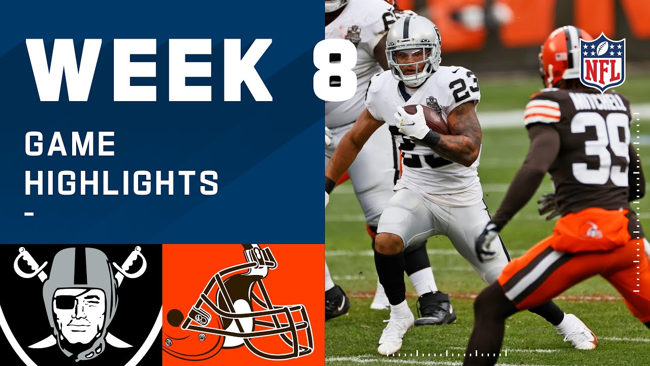 Raiders vs. Browns Week 8 Highlights | NFL 2020