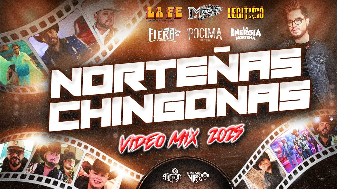 Norteñas Chingonas MIX 2025 (MEGA Video Mix) Dj Alfonzin