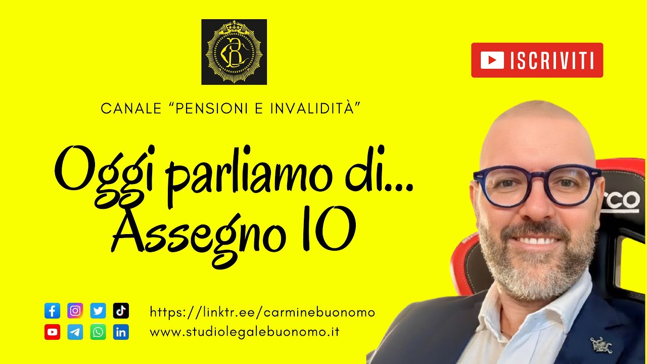 Oggi parliamo di… Assegno IO