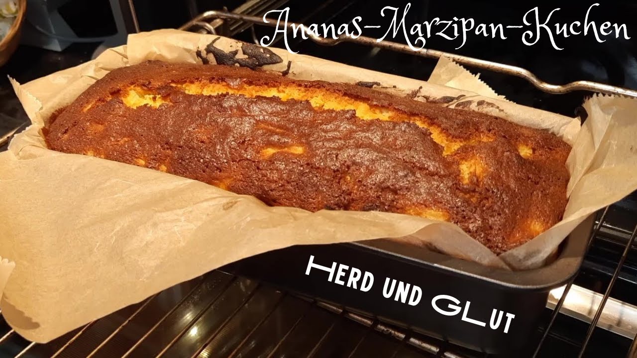 Ananas Marzipan Kuchen, Schnell, Einfach und sowas von köstlich, Herd und Glut 2021