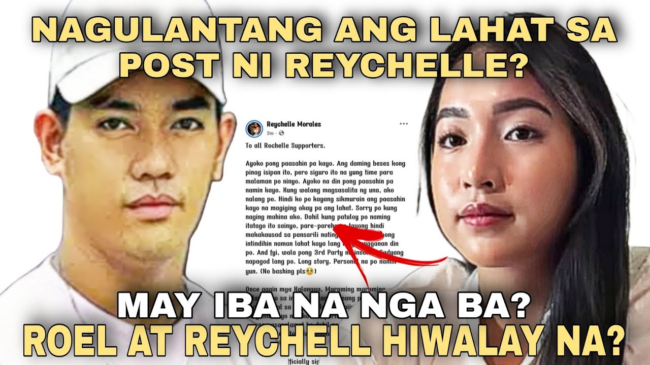NAGULANTANG ANG LAHAT SA POST NI REYCHELLE?  MAY IBA NA NGA BA? ROEL AT REYCHELL HIWALAY NA?