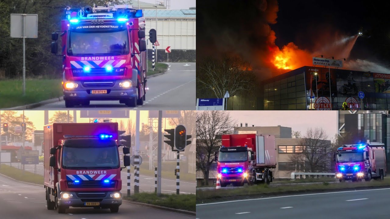 [GRIP 1!] Zeer Grote Uitslaande Brand Goudstraat Zoetermeer! | Vele hulpdiensten met spoed onderweg!