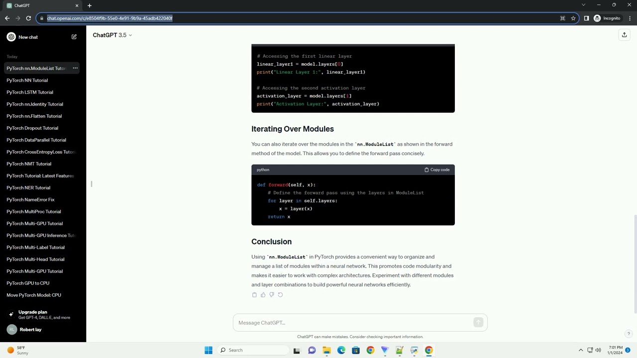 pytorch nn modulelist