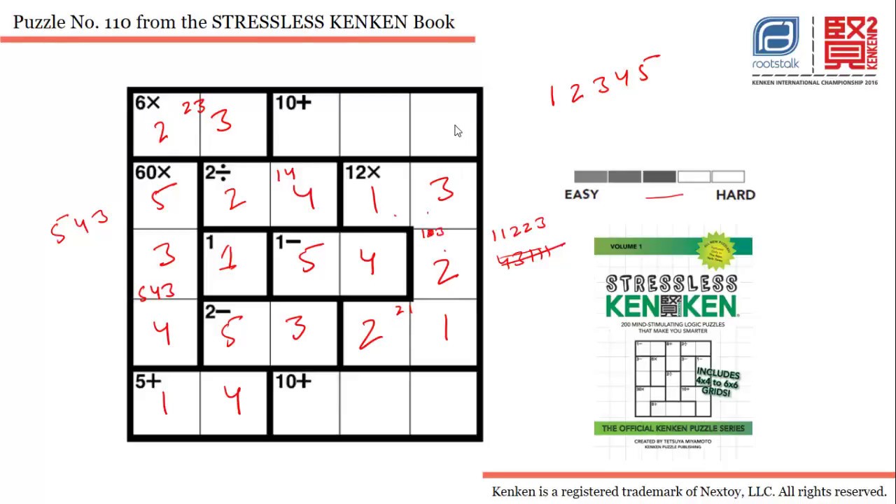 Stressless Kenken- Puzzle 110