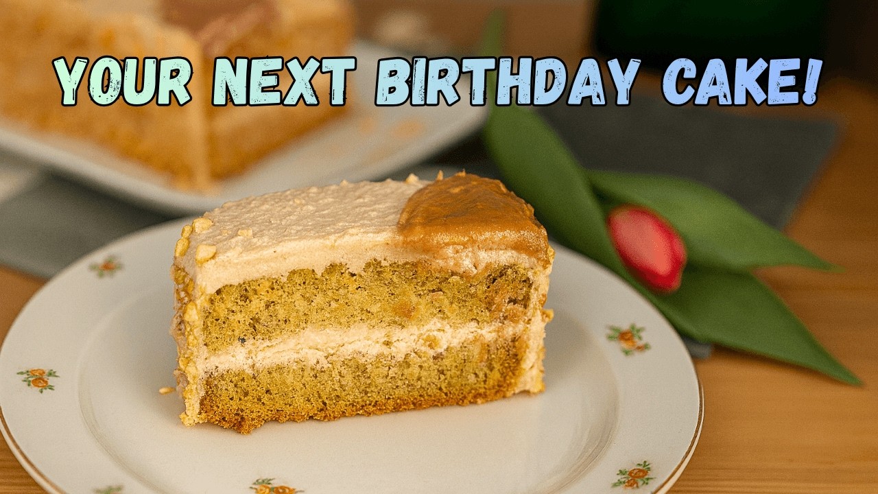 Perfect Birthday Cake Recipe | Hazelnut Cake with Nutella Cream Filling
