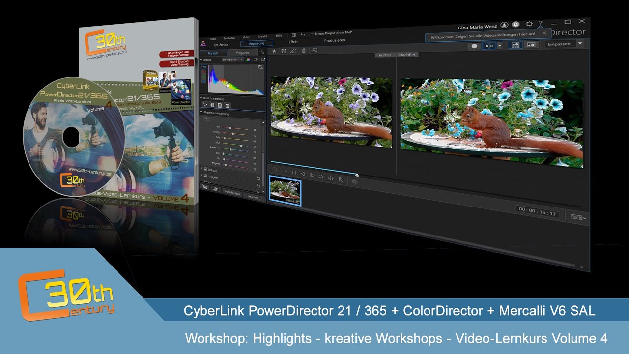 Highlights zum Video-Lernkurs Volume 4 für PowerDiretor 21/365 & Director Suite 365