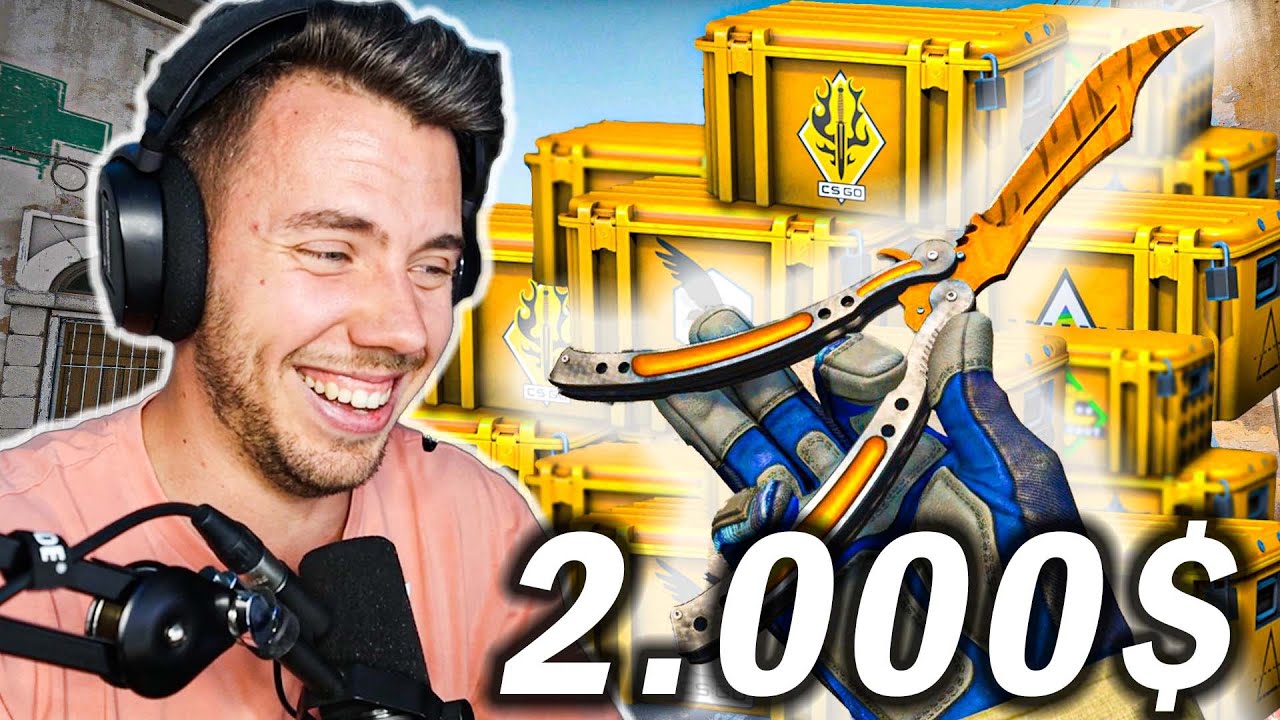 BUTTERFLY KNIFE TIGER TOOTH UNBOXING! - KINYITOTTUNK 50-50 L&Aacute;D&Aacute;T!
