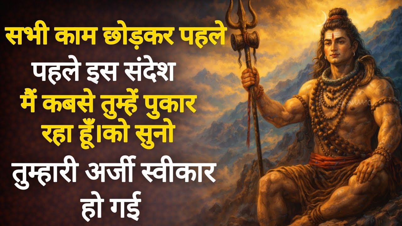 सभी काम छोड़कर पहले इस संदेश को सुनो मैं कबसे तुम्हें पुकार रहा हूँ। तुम्हारी अर्जी स्वीकार हो 