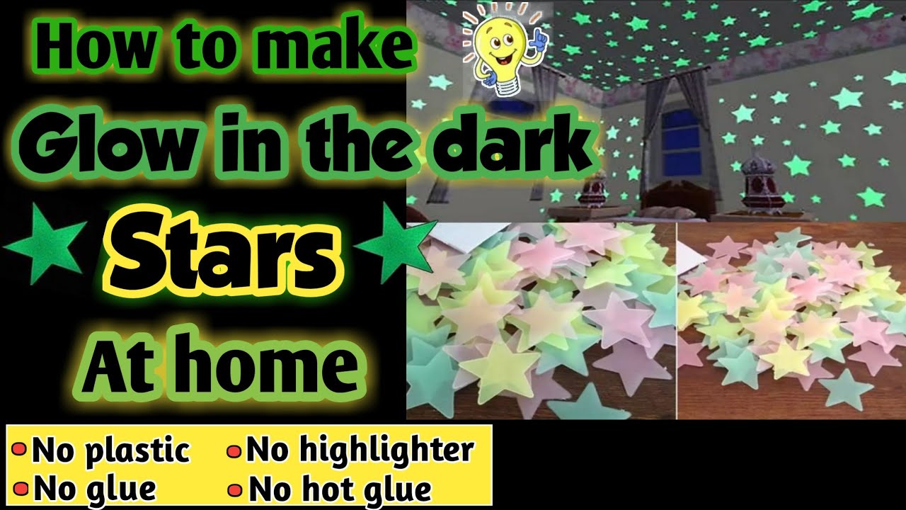 #109| How to make glow in the dark Stars at home | Diy homemade glow in the dark stars