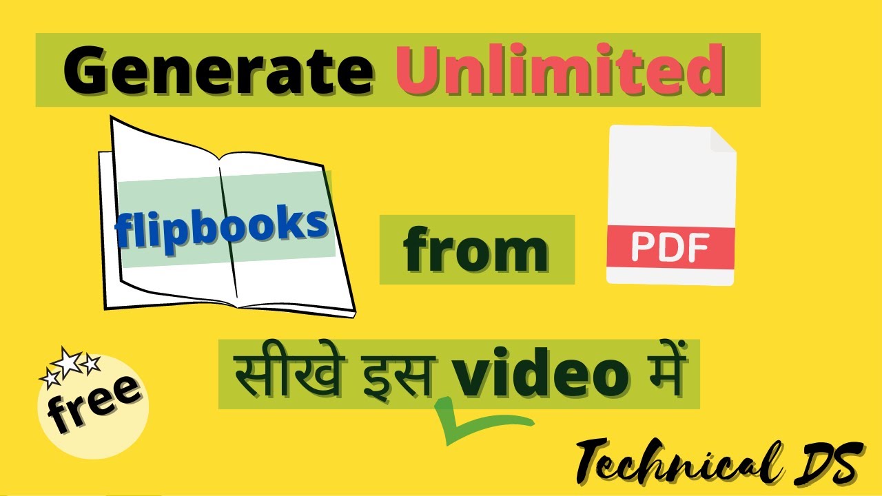 Generate unlimited flipbooks from pdf files for free