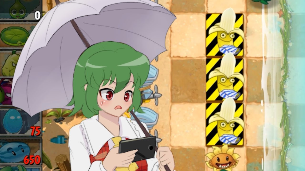 Yuuka finishes PvZ2 in a minute.