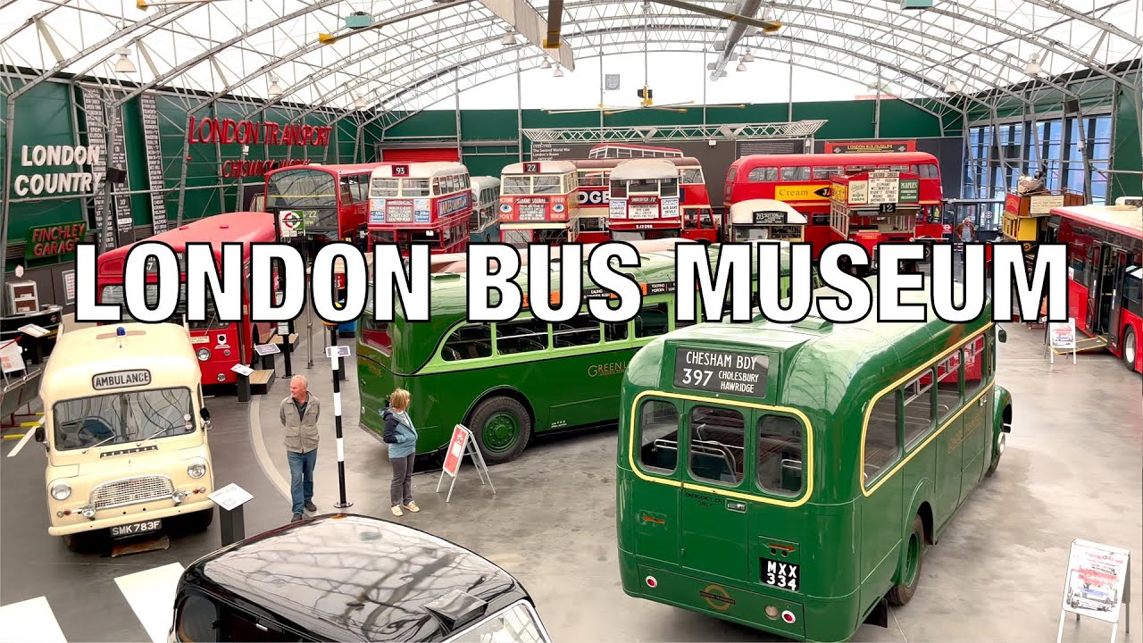 London Bus Museum, Brooklands UK England 🇬🇧 4K HDR