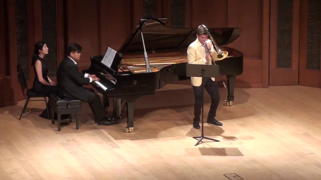 Brian Wendel - Stephenson Sonata for Trombone and Piano, 1st movement - LIVE