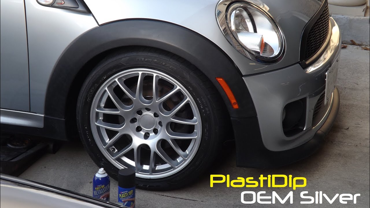 OEM Silver PlastiDipped Wheels -Aluminum Metalizer