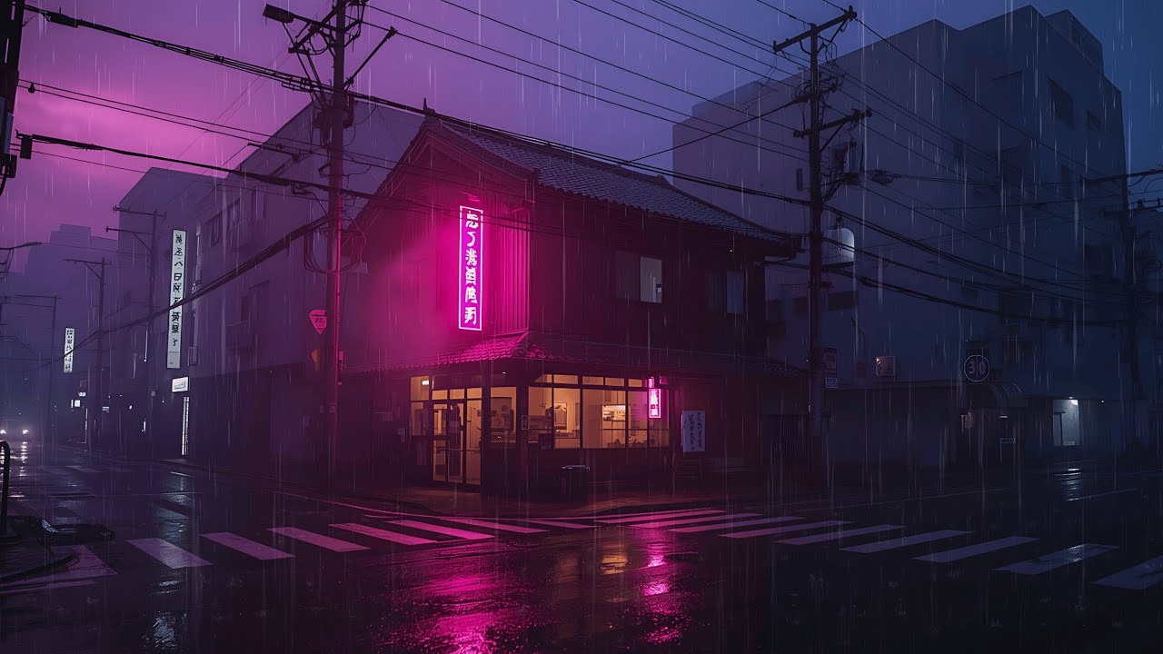 Classic Tokyo Rain Nightfall — Deep Focus Background Music (Lofi BGM)