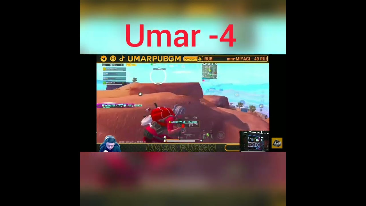 Umar -4😱😱 #shorts #deumar #desenator #senator #senatorpubgm #skvad #-4 #pubgmobile #pubg