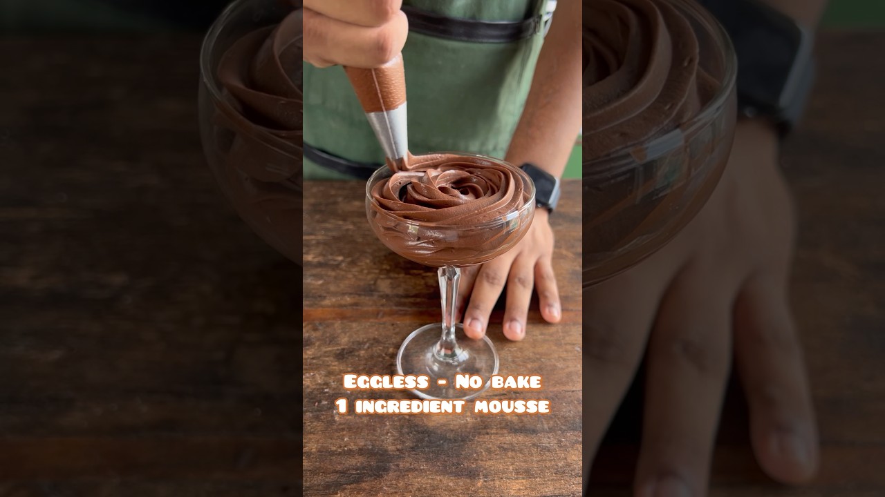 Only 1 Ingredient Chocolate Mousse recipe! No eggs, No cream, No gelatin, No condensed milk! 