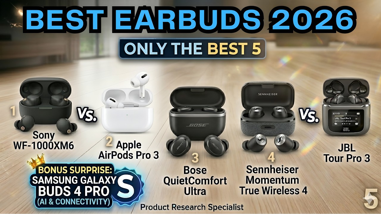 Top 6 Best Earbuds 2026  -  Don't Buy Until You See This!