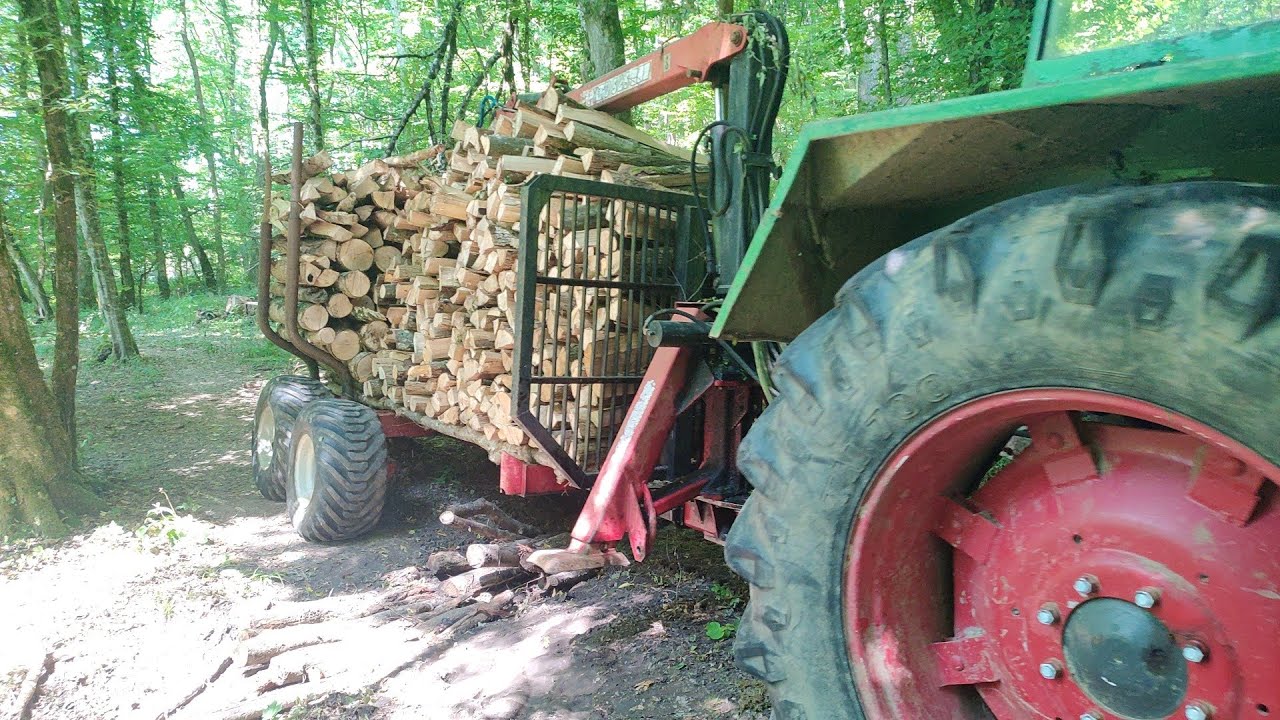 Débardage jours 2 ça avance bien 👍 remorque grue patu 