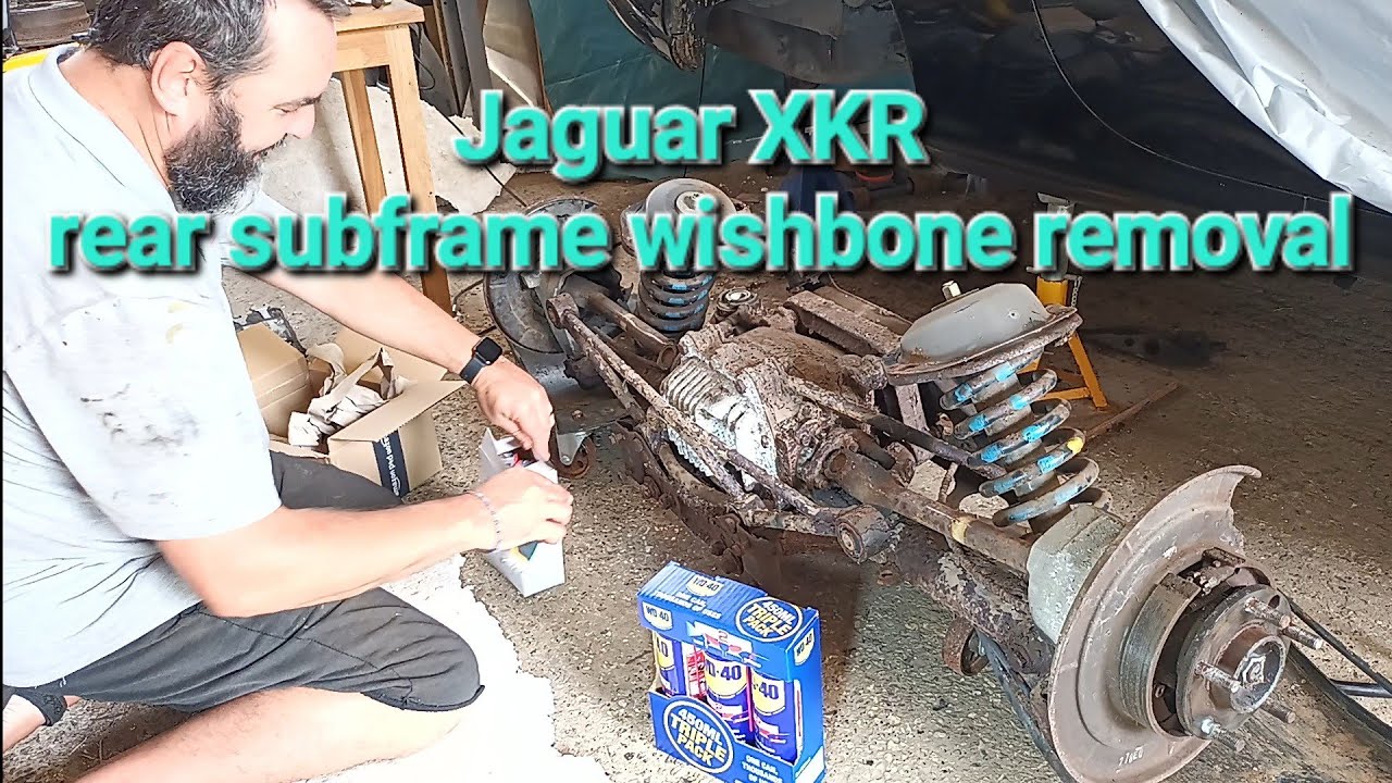 Jaguar XKR | Rear suspension rebuild part 08 Rear subframe wishbone removal