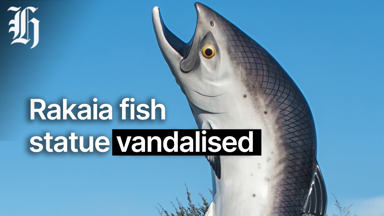 Mayor criticises vandalism of Rakaia fish statue| Herald NOW
