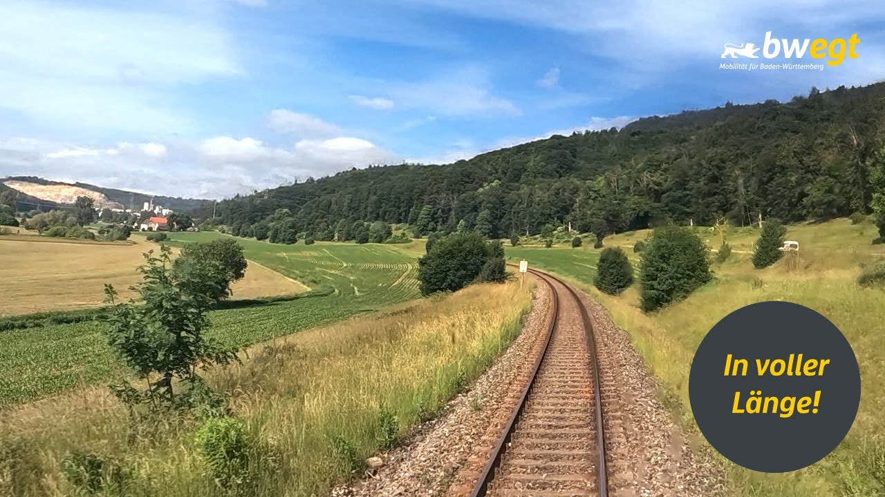 Führerstandsmitfahrt von Ulm nach Munderkingen mit bwegt