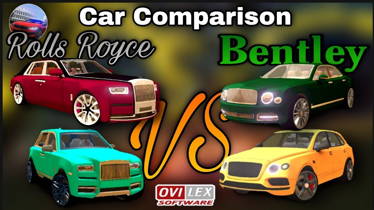 Driving School Sim | Rolls Royce vs Bentley - Luxury car Drag race, Top Speed | Android & iOS