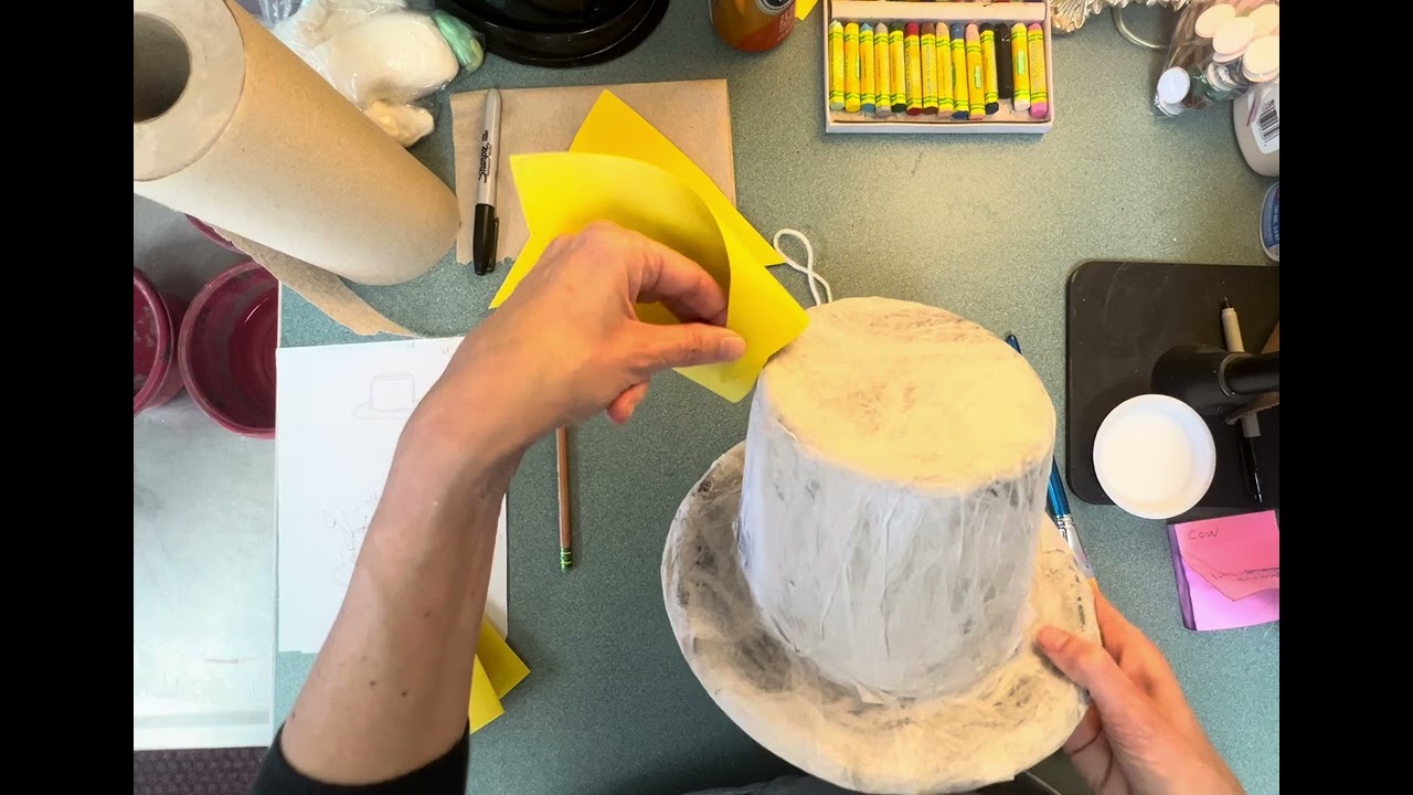 Themed hats - day 4 - finishing our hats