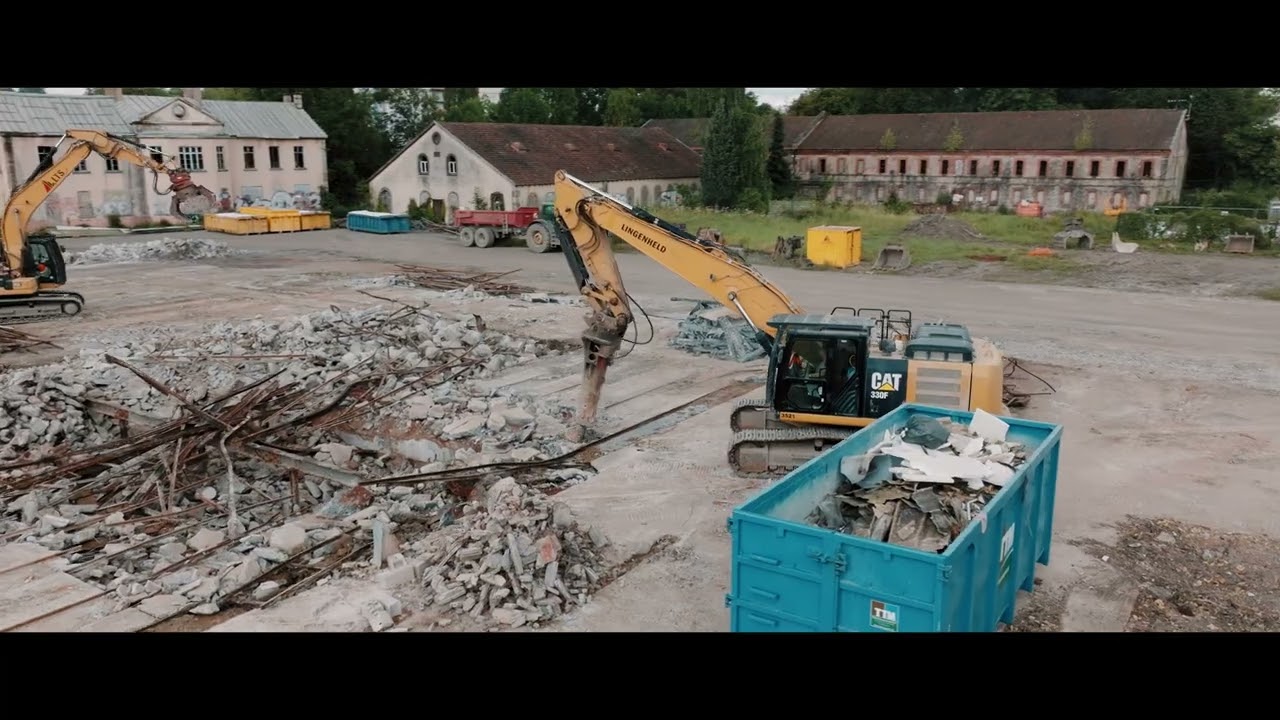 Skypic.fr - Lingenheld - Déconstruction Faïenceries de Sarreguemines