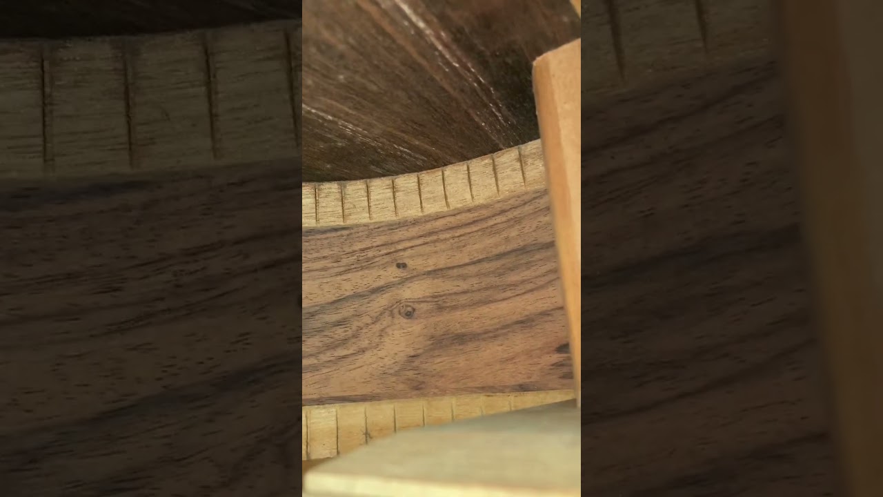 1974 Ryoji Matsuoka no 30 guitar with Kohno bracing inside wood construction inspection.