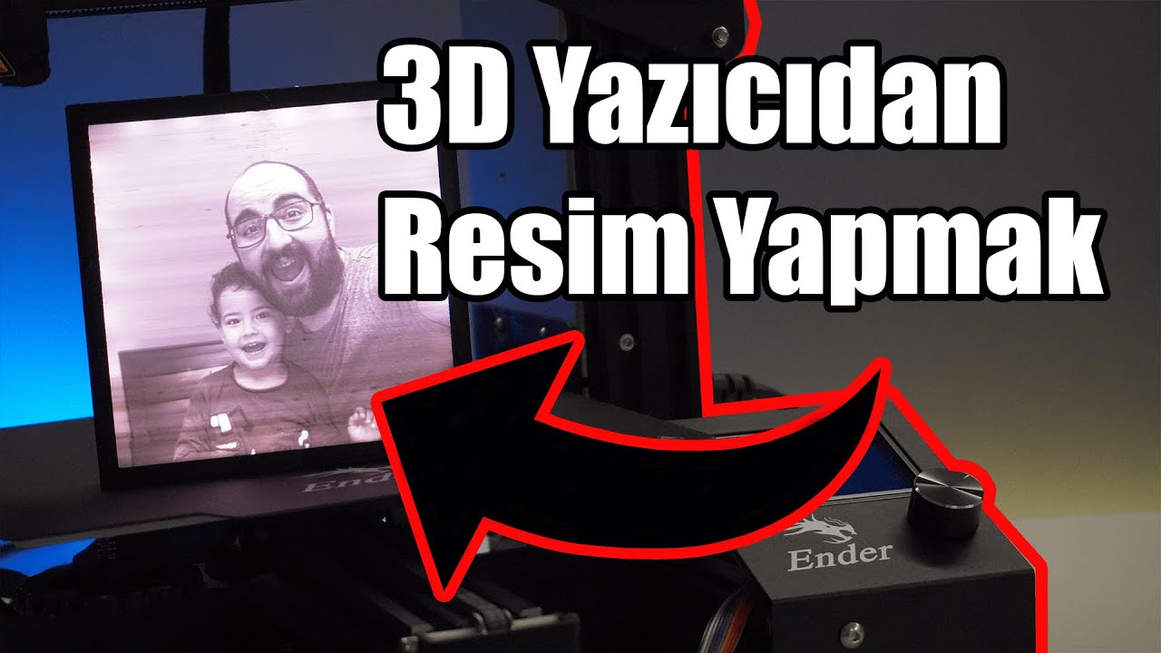 3D Yazıcıdan Resim Yapmak! (Ender 3 Pro Montaj)
