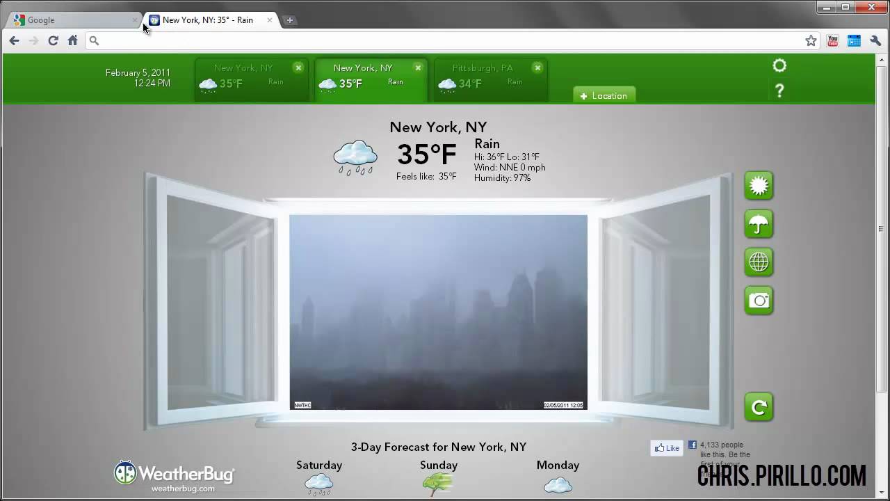 WeatherBug Chrome Extension