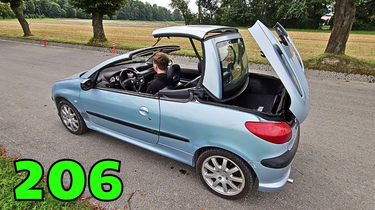 Как открыть крышу Peugeot 206 CC — краткая инструкция