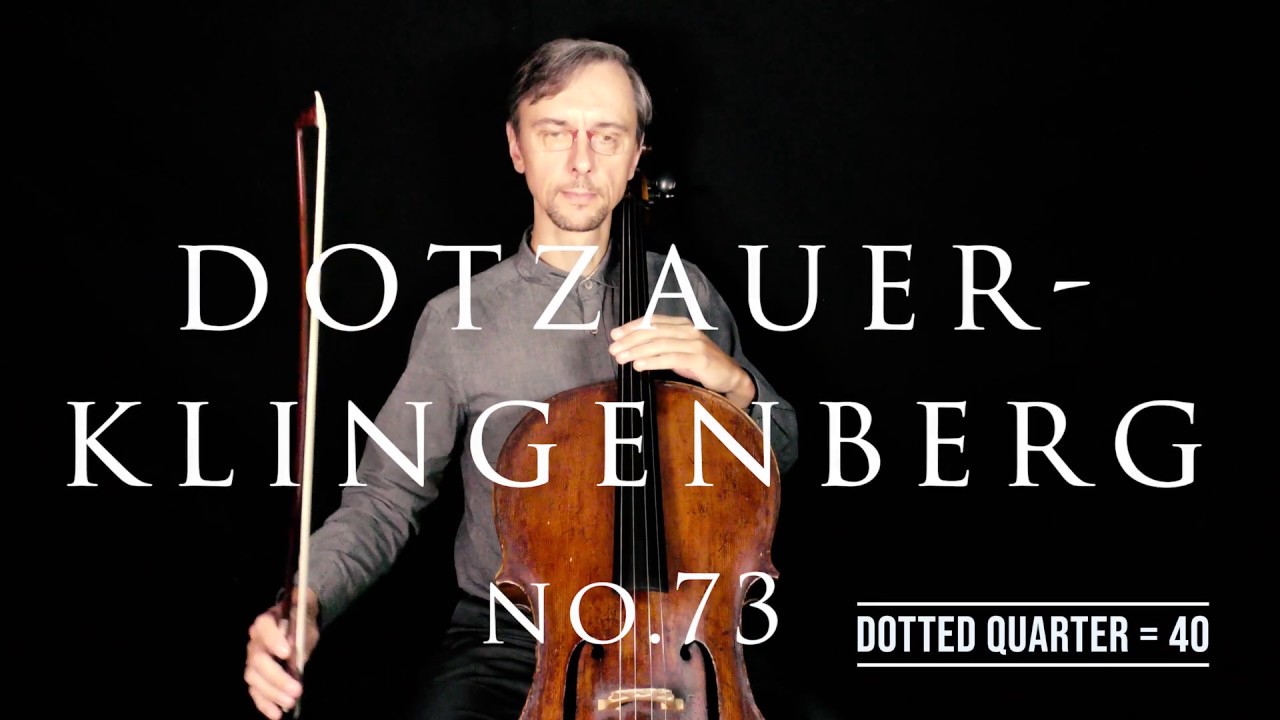 Dotzauer-Klingenberg Metodo para Violoncelo No.73  | Fast and Slow Tempo