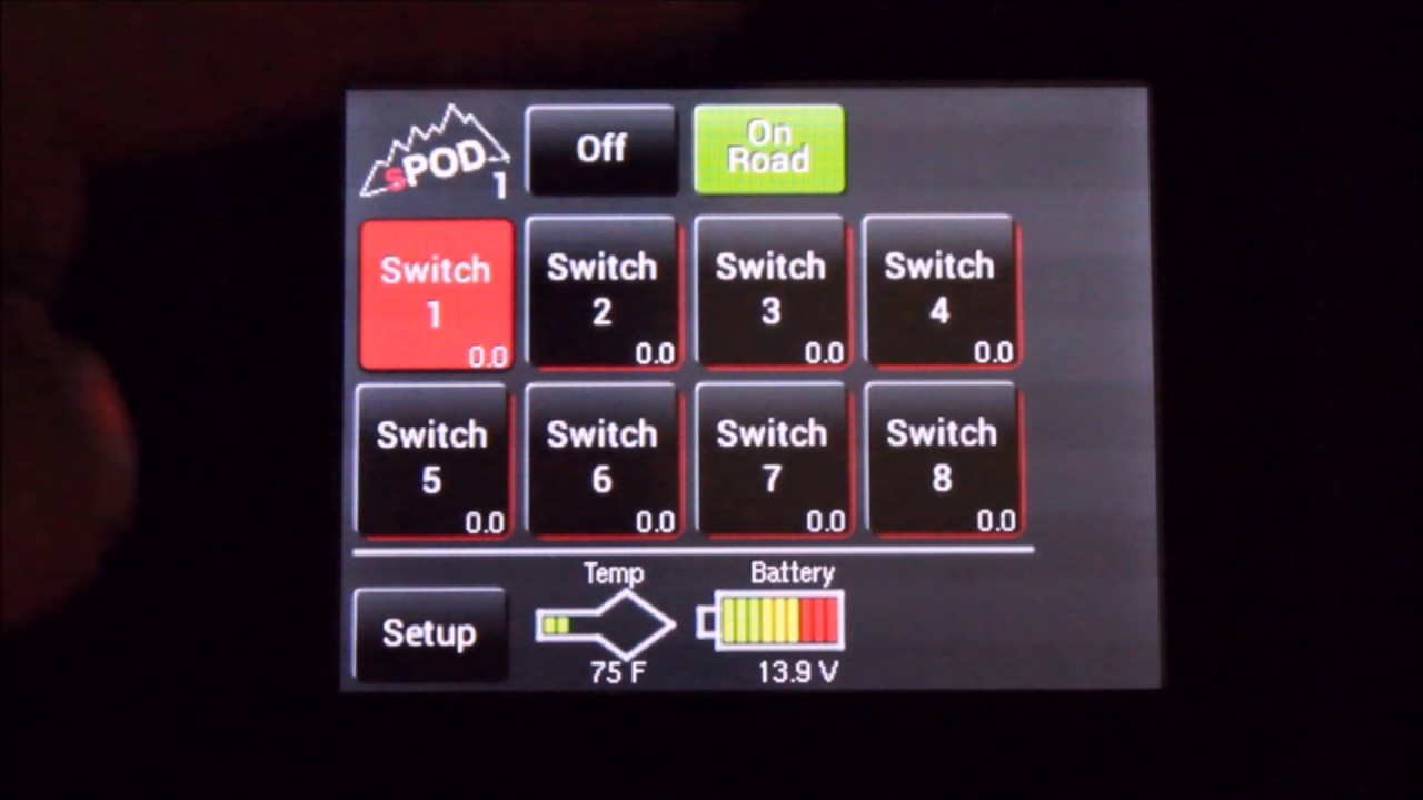 sPOD Touchscreen tutorial