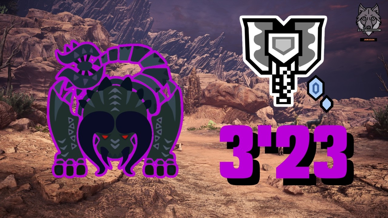 MHW.IB: TEMPERED-BLACK-DIABLOS-SPEEDRUN: CHARGEBLADE (3'23)