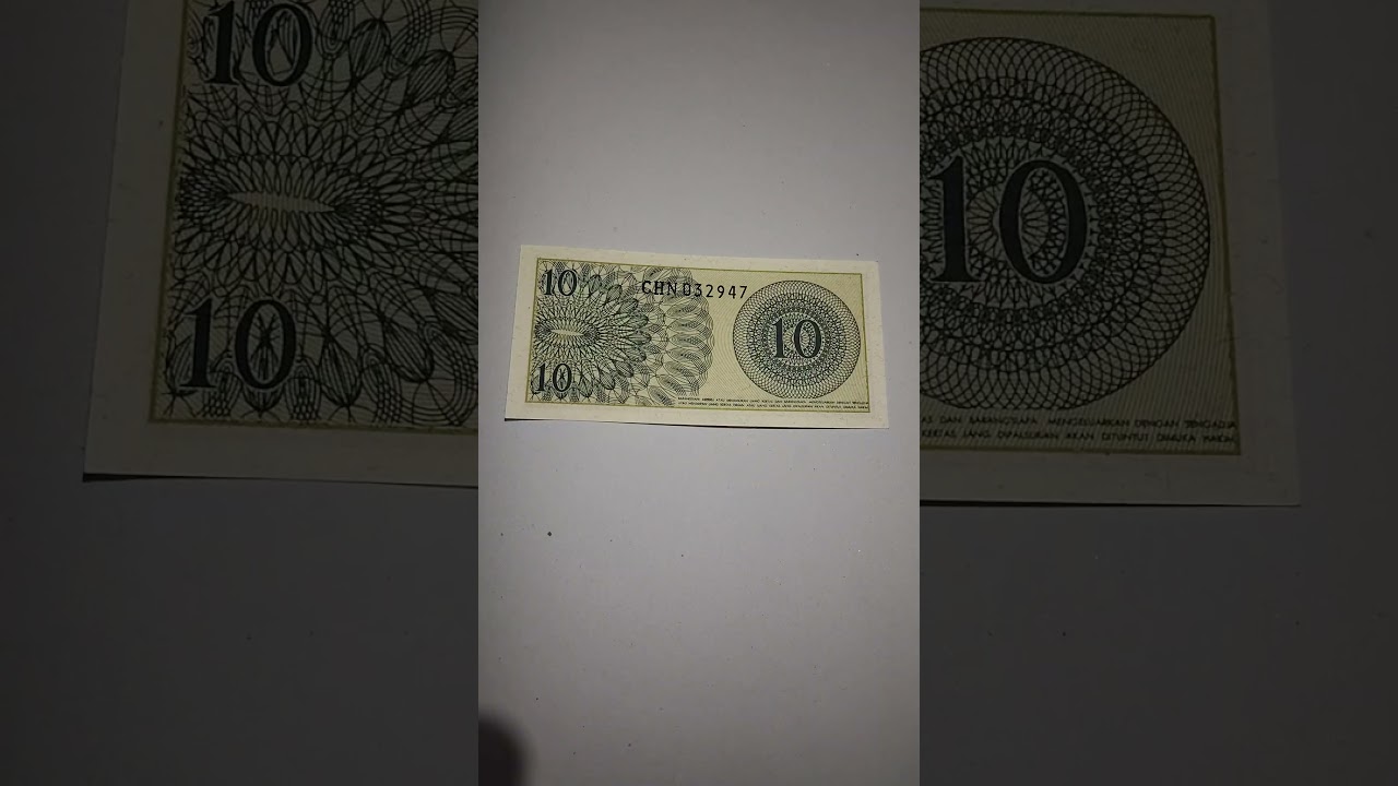 1994 INDONESIA 10 SEN BANKNOTE||SFNR BILLS