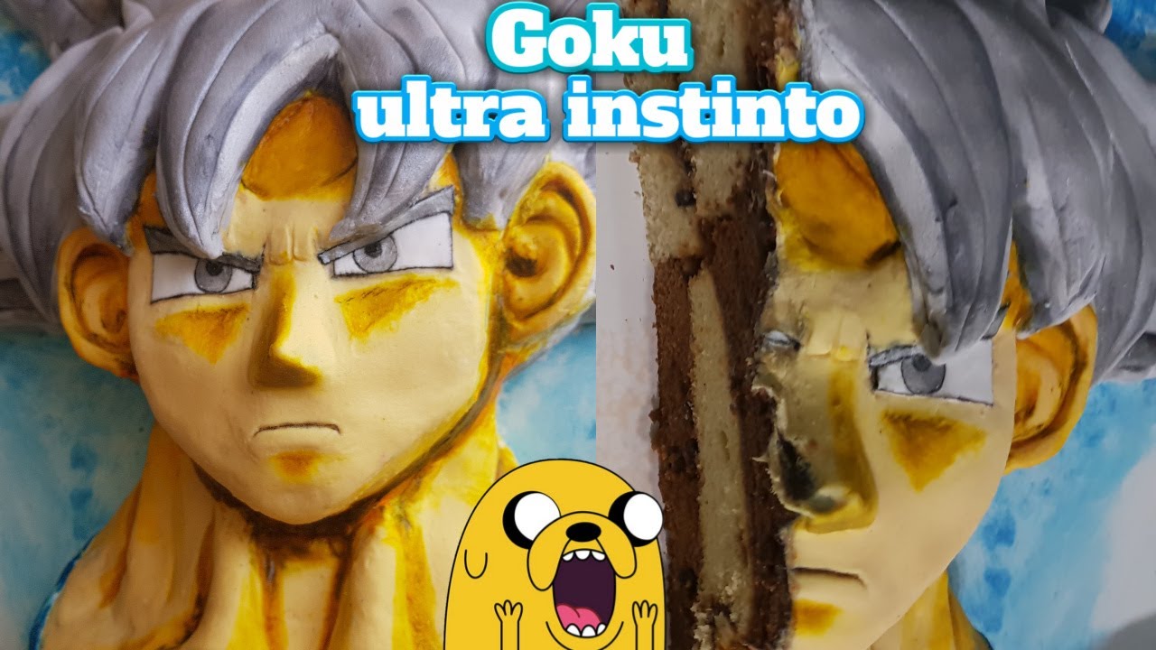 Como hacer a Goku Ultra instinto en pastel 3D/ how to make Goku Ultra instinct cake 3D