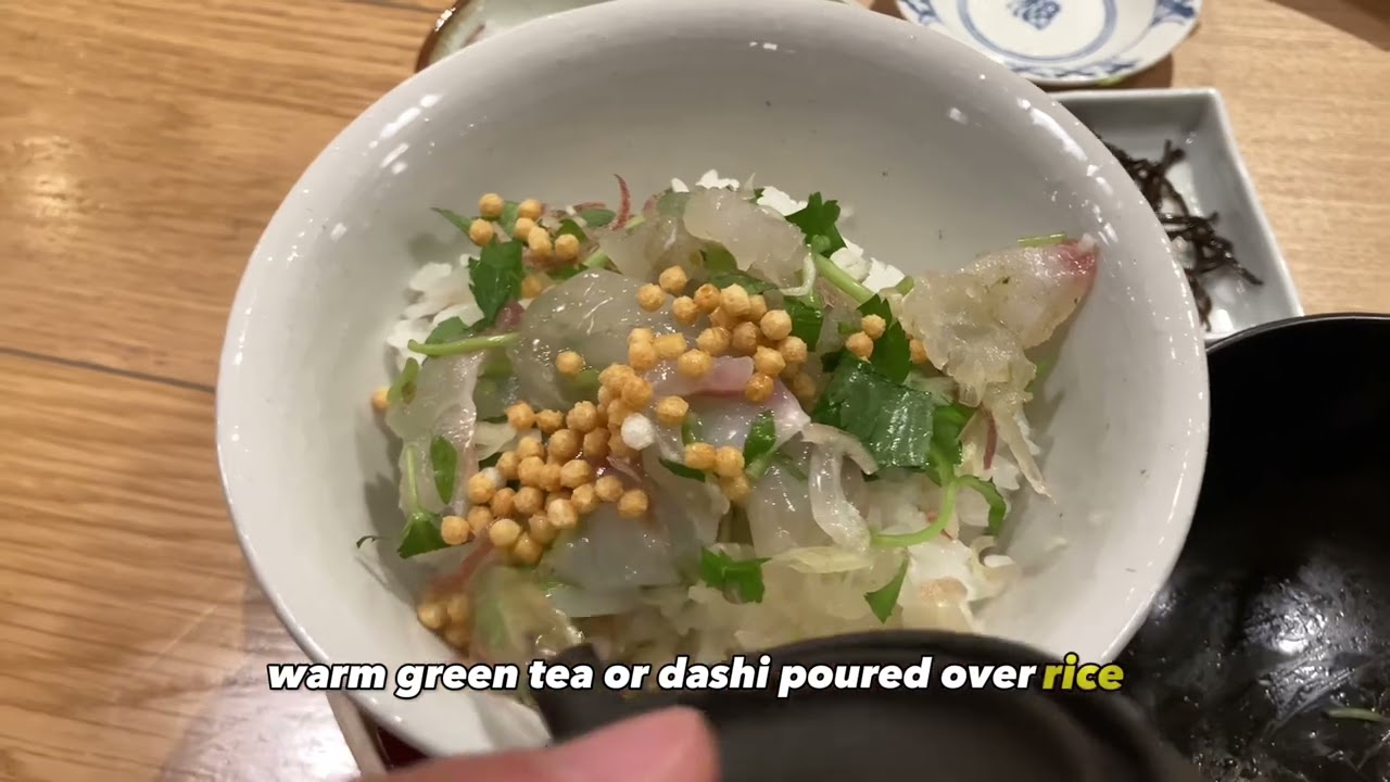 Hidden and famous Japanese Ochazuke restaurant.