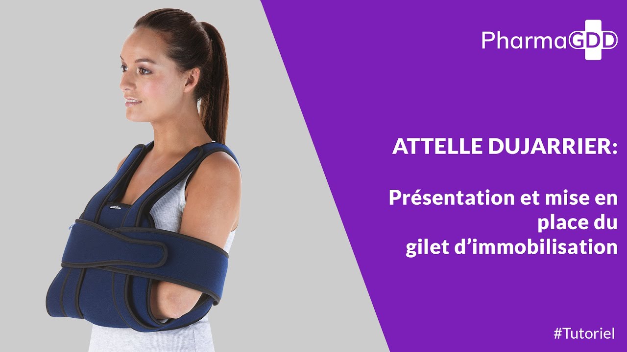 Attelle Dujarrier : présentation et mise en place du gilet d’immobilisation