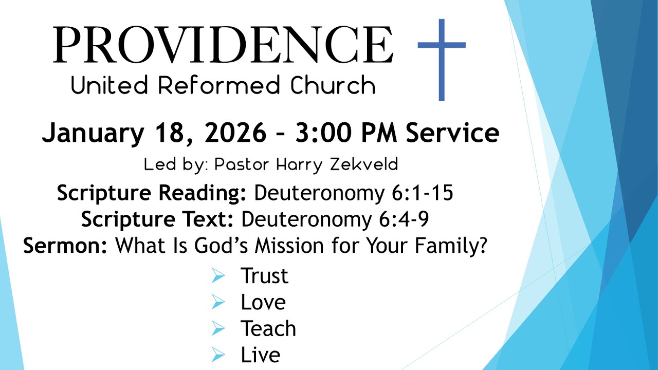 Providence URC - January 18, 2026 PM Service