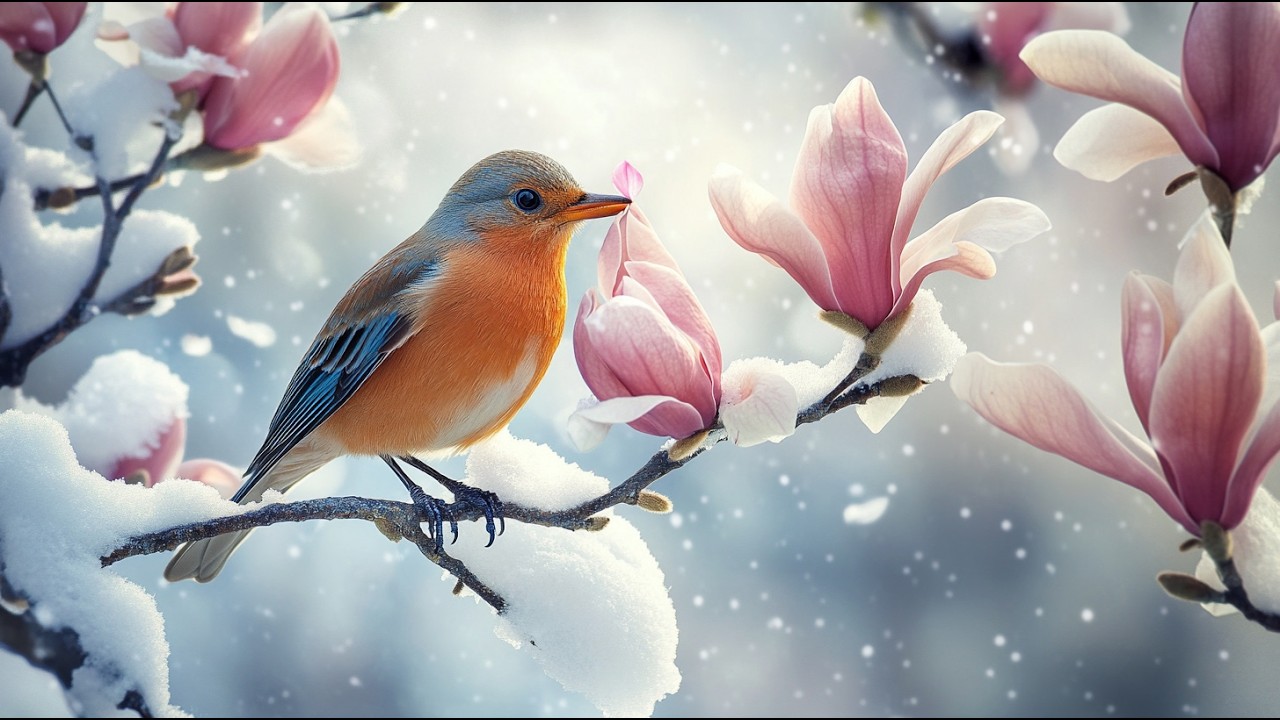 Winter Calm ❄️ Relaxing Piano Music & Gentle Birds for a Peaceful Mind