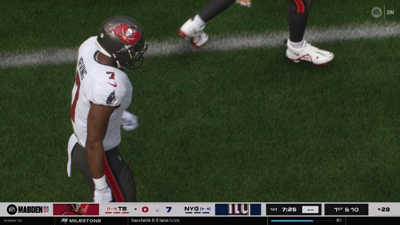 Madden NFL 26 gameplay season 3 week 10 buccaneers vs giants