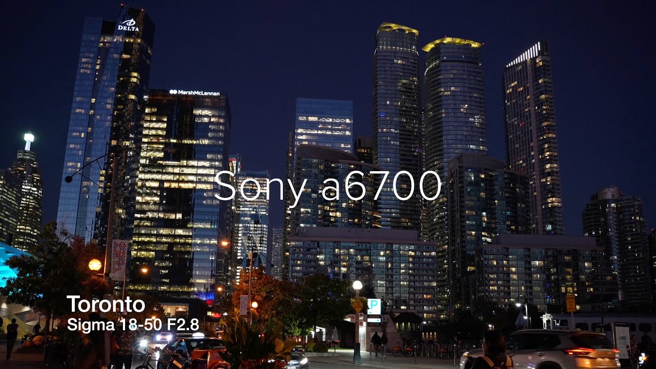 Sony a6700 | Sigma 18-50 F2.8 Lens |Cinematic video| Toronto| Night shots | Skyline