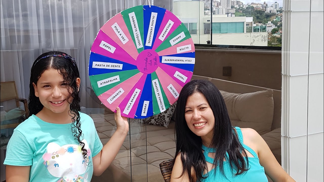 Desafio da roleta misteriosa de slime sabotada