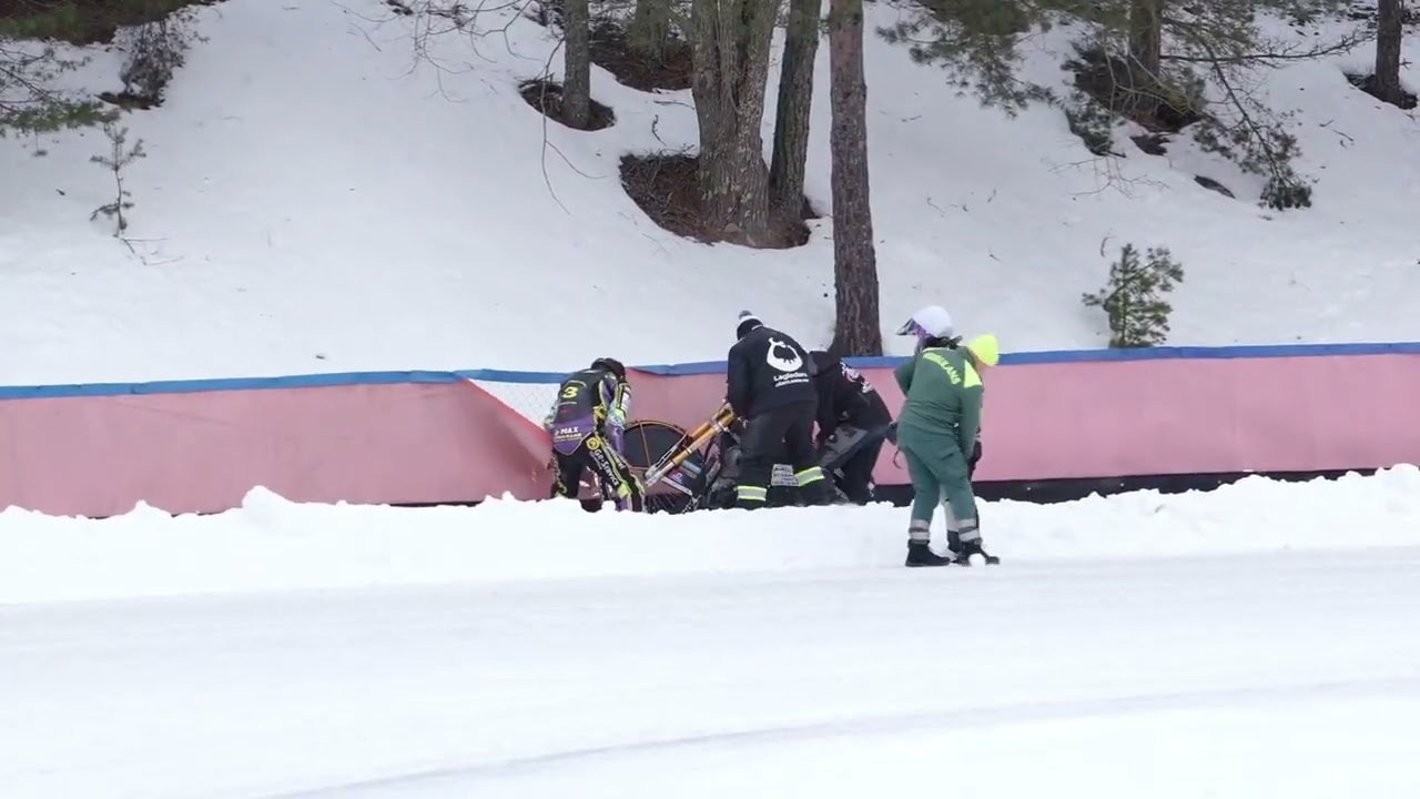 Eisspeedway -Crash Gävle 2026- Maxi Niedermayer